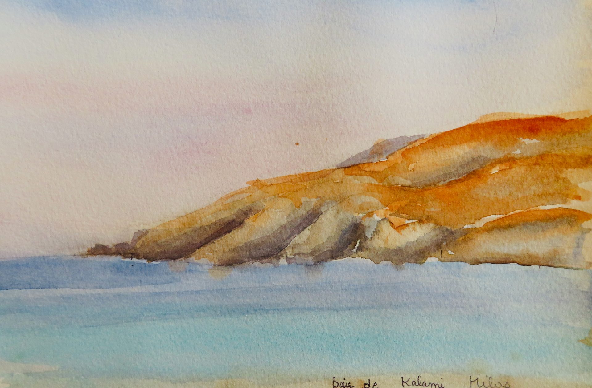 Milos, baie Kalami